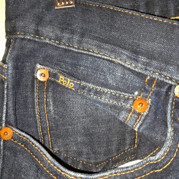 NWOT Polo Ralph Lauren Men's Varick Dark Blue Denim Jeans Slim/Straight Fit - Picture 3 of 9